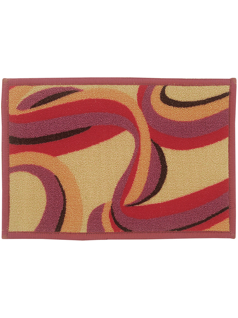 Highly Durable Anti Slip Door Mat <small> (sea-beige/red)</small>