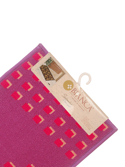 Highly Durable Anti Slip Door Mat <small> (cube-wine/red)</small>