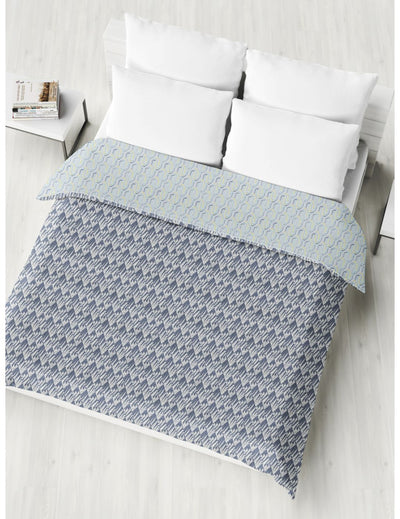 Extremely Soft 100% Muslin Cotton Dohar With Pure Cotton Flannel Filling <small> (geometric-grey/white)</small>