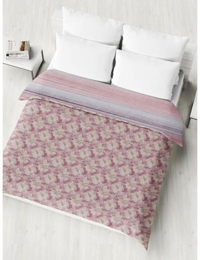 Extremely Soft 100% Muslin Cotton Dohar With Pure Cotton Flannel Filling <small> (floral-wine)</small>