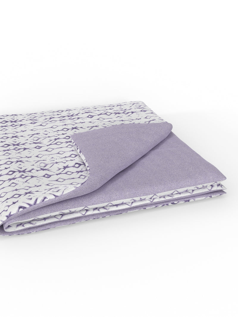 Extremely Soft 100% Muslin Cotton Dohar With Pure Cotton Flannel Filling <small> (geometric-purple)</small>