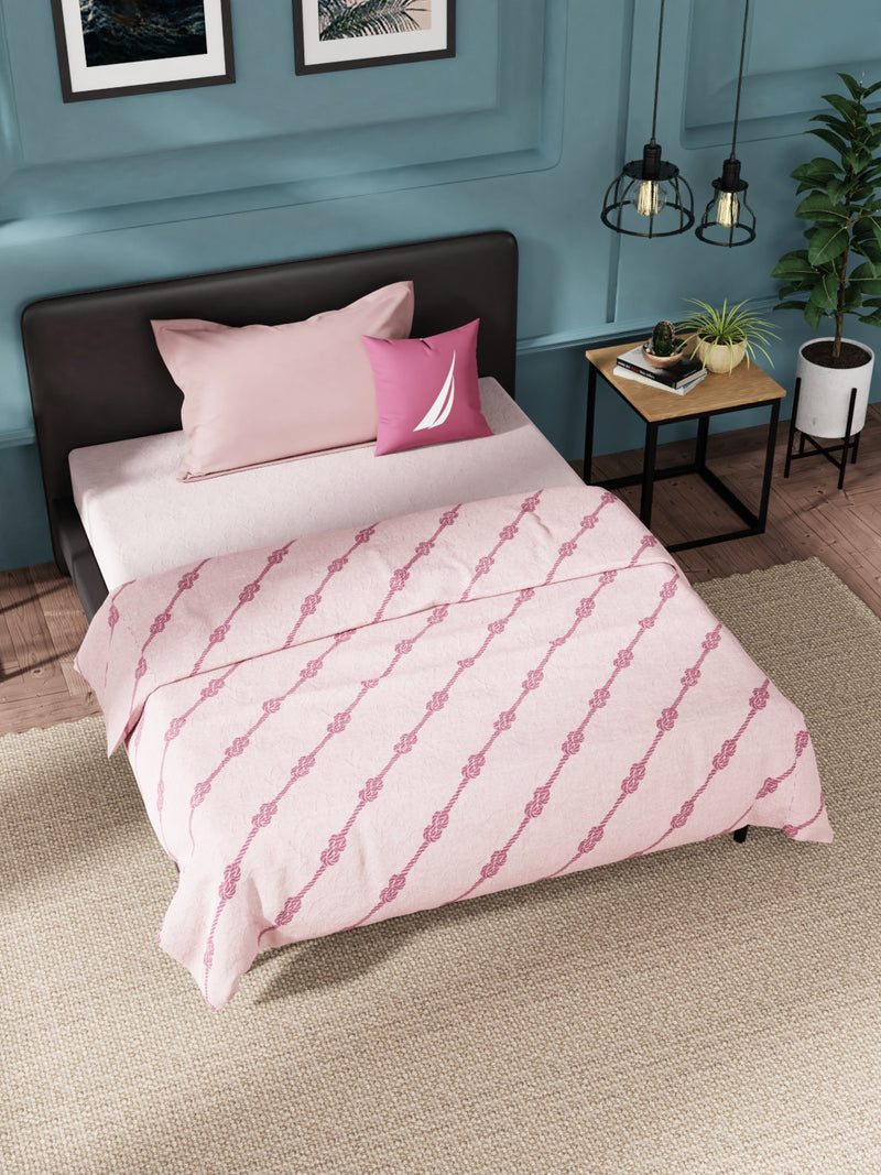 Super Soft 100% Cotton Blanket With Pure Cotton Flannel Filling <small> (abstract-red/pink)</small>