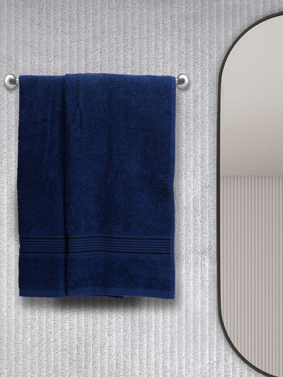 Quick Dry 100% Cotton Soft Terry Towel <small> (solid-navy blue)</small>