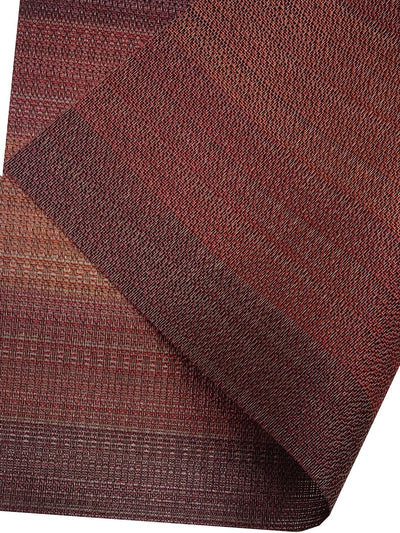 Premium Woven Pvc Placemat For Dining Table <small> (alpine-brick red)</small>