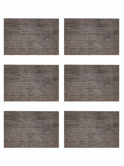 Luxury Woven Pvc Placemat For Dining Table <small> (bellevue-taupe)</small>