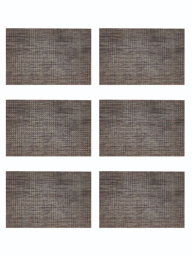 Luxury Woven Pvc Placemat For Dining Table <small> (bellevue-taupe)</small>