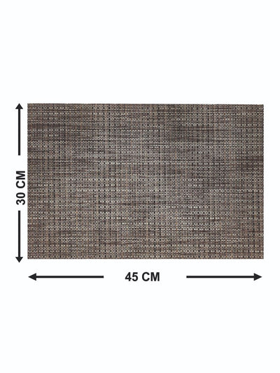 Luxury Woven Pvc Placemat For Dining Table <small> (bellevue-taupe)</small>
