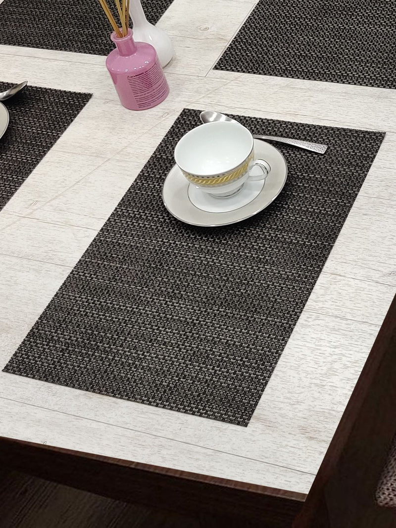 Luxury Woven Pvc Placemat For Dining Table <small> (bellevue-lt.blue)</small>