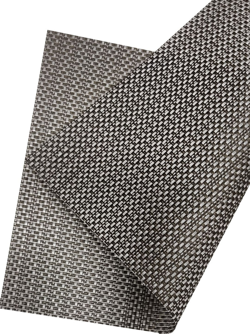 Luxury Woven Pvc Placemat For Dining Table <small> (bellevue-lt.grey)</small>