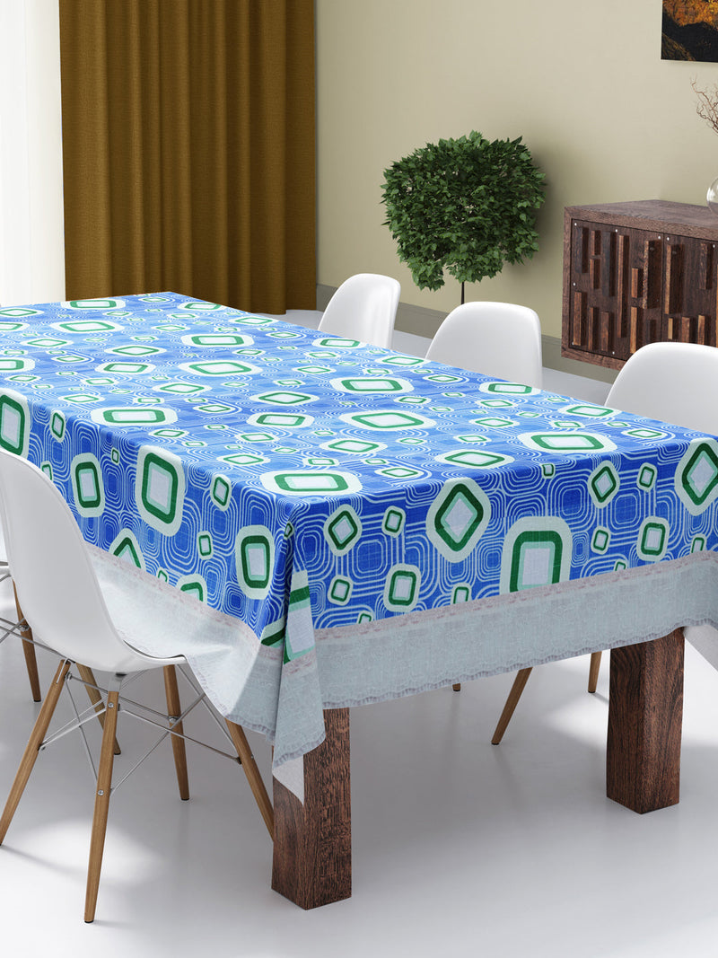 226_Clasic-Clear Vinyl PVC Dining Table Cover Easy to Clean Table Cloth_CLASSIC CLEAR_GEOMATRIC_AQUA/MULTI_16