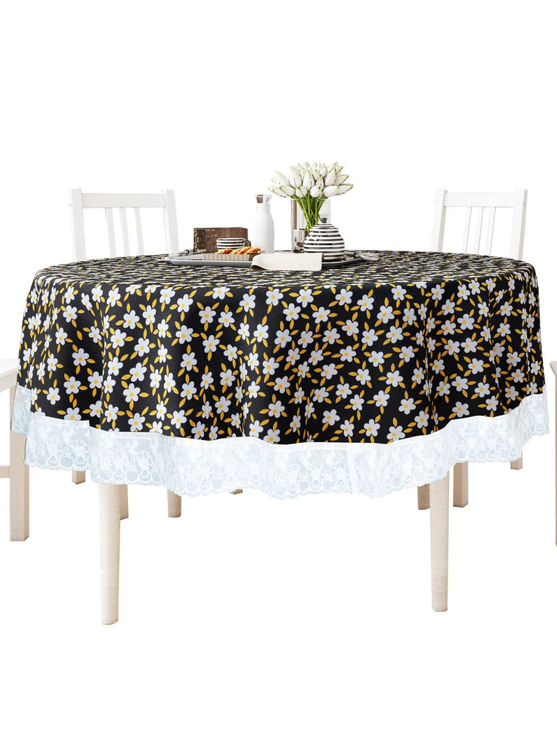 226_Clasic-Clear Vinyl PVC Dining Table Cover Easy to Clean Table Cloth_CLASSIC CLEAR_FLORAL_BLACK/WHITE_23