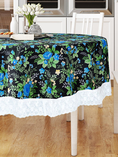 226_Clasic-Clear Vinyl PVC Dining Table Cover Easy to Clean Table Cloth_CLASSIC CLEAR_FLORAL_BLACK/BLUE_22