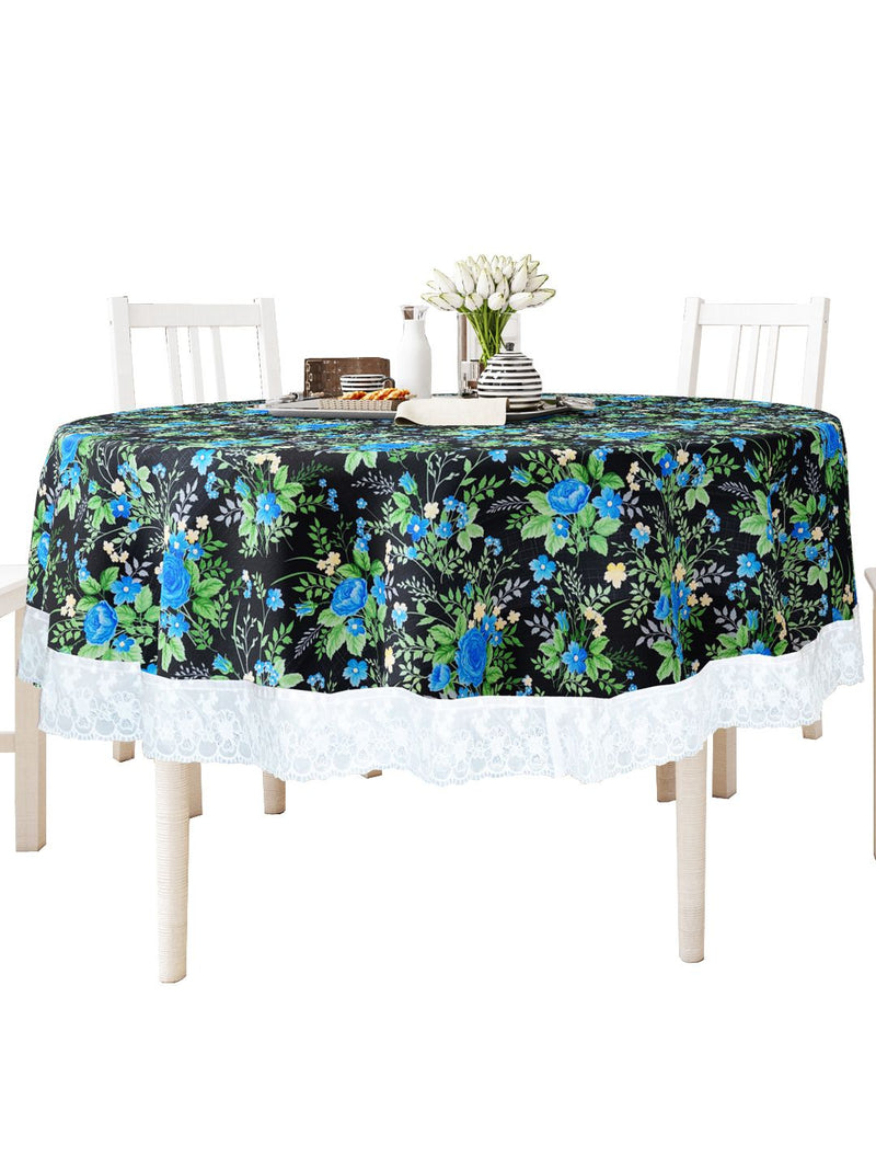 226_Clasic-Clear Vinyl PVC Dining Table Cover Easy to Clean Table Cloth_CLASSIC CLEAR_FLORAL_BLACK/BLUE_23