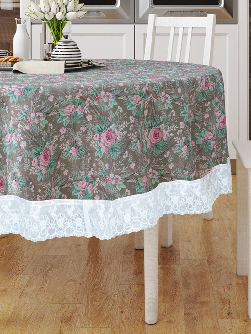 226_Clasic-Clear Vinyl PVC Dining Table Cover Easy to Clean Table Cloth_CLASSIC CLEAR_FLORAL_SLATE/MULTI_22