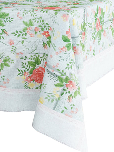 226_Clasic-Clear Vinyl PVC Dining Table Cover Easy to Clean Table Cloth_CLASSIC CLEAR_FLORAL_KHAKI/MULTI_8