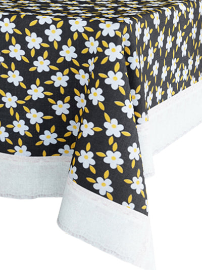 226_Clasic-Clear Vinyl PVC Dining Table Cover Easy to Clean Table Cloth_CLASSIC CLEAR_FLORAL_BLACK/WHITE_3