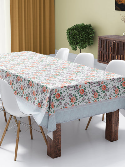 226_Clasic-Clear Vinyl PVC Dining Table Cover Easy to Clean Table Cloth_CLASSIC CLEAR_FLORAL_IVORY/PEACH_1