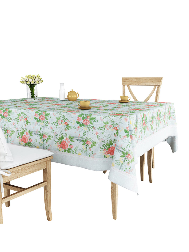 226_Clasic-Clear Vinyl PVC Dining Table Cover Easy to Clean Table Cloth_CLASSIC CLEAR_FLORAL_KHAKI/MULTI_12