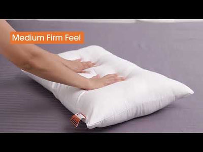 Soft Papaya Microfiber Pillow With Smooth Microfiber Shell <small> (solid-white)</small>